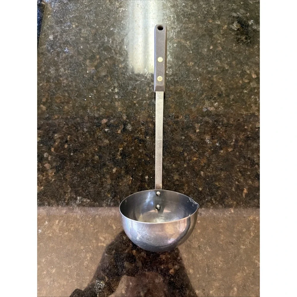 VTG Wood And Stainless Steel Soup Ladle Gravy 11